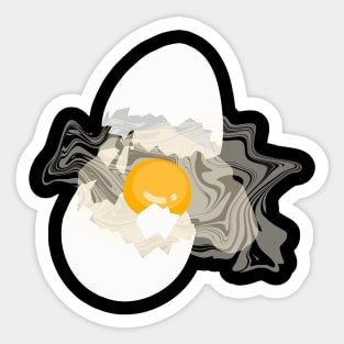 Busted Egg Sticker